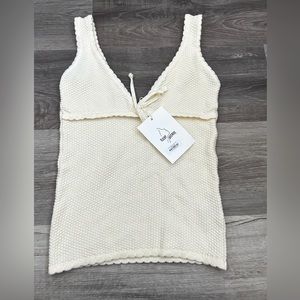 Djerf Avenue- Amorini Tank Top Cream XXS